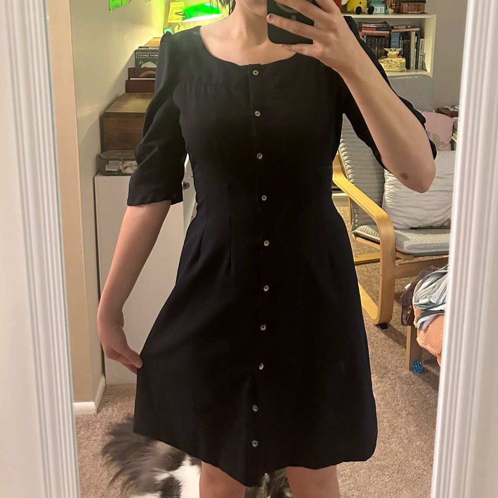 Vintage Adorable Button Up Dress